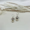 Grey and Beige Jasper Soap Gemstone Earrings