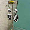 Zebra Dangling Earrings