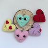 Hand Crochet Heart Keychains