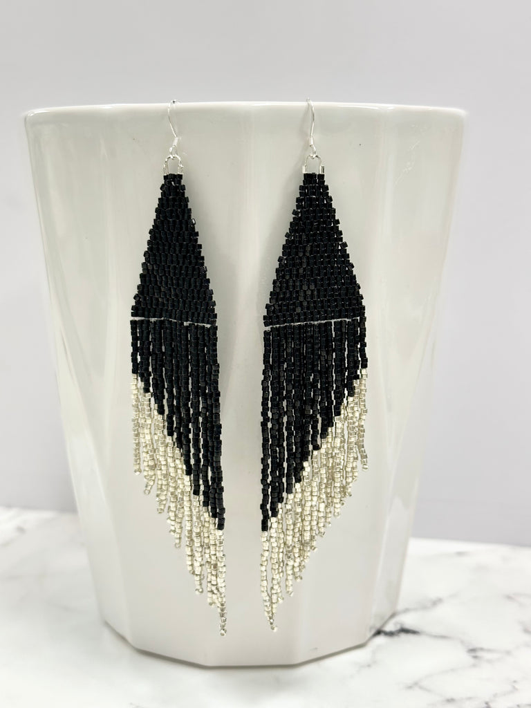 Fringe Seed Bead Earrings