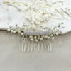 Bridal Pearl and Flowers Comb