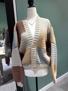 Color Block Cardigan