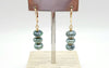 Green Moonstone Earrings