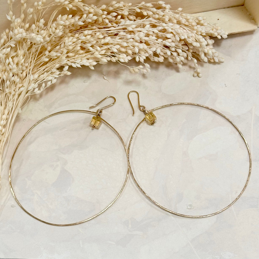 Extra Large Gold Hoops