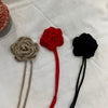 Crocheted Rose Necklace