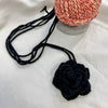 Crocheted Rose Necklace