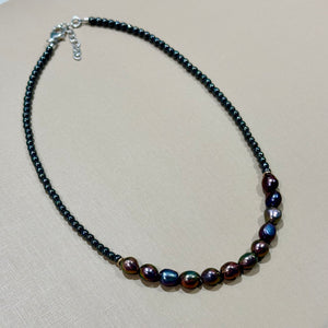 Peacock Pearl Necklace