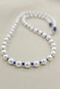 Blue and White Pearls Necklace