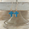 Turquoise Crosses Earrings