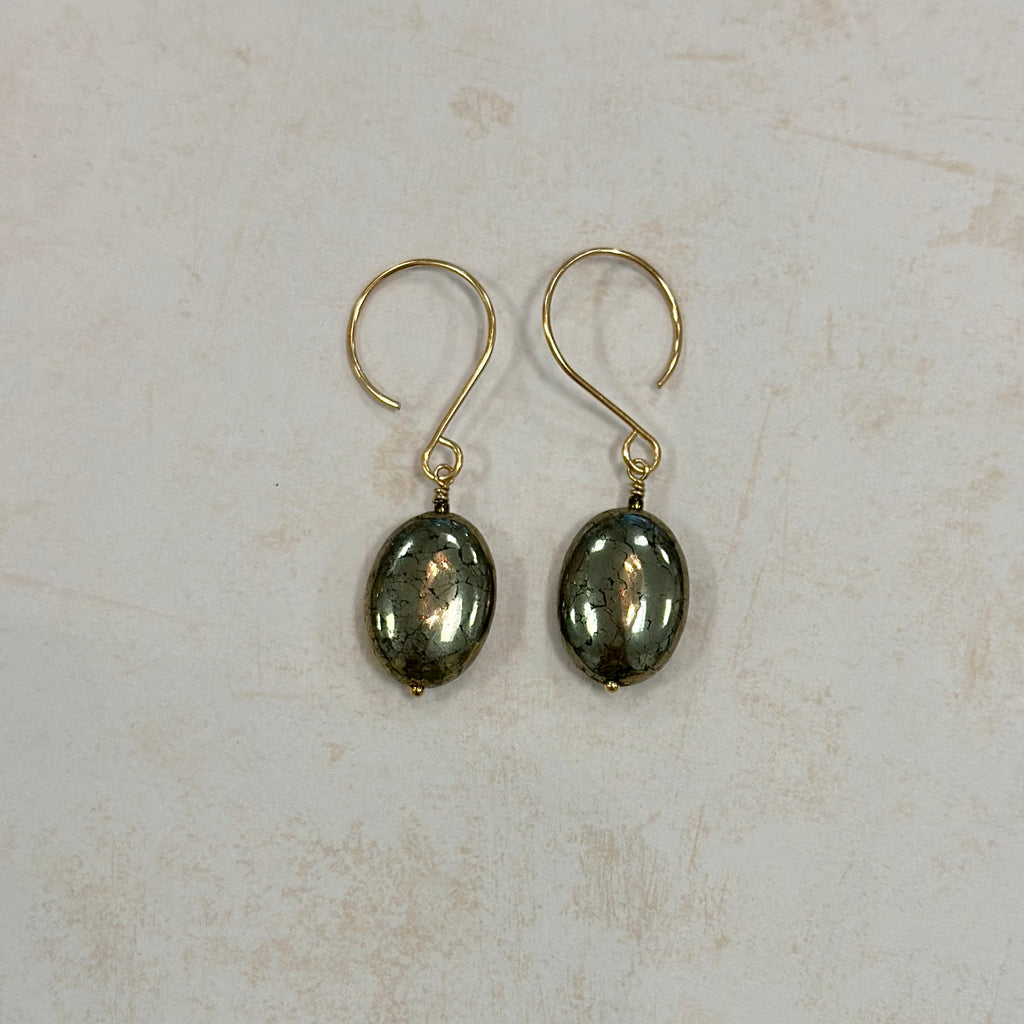 Pyrite Gemstone Earrings