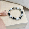 Howlite and Hematite Bracelet