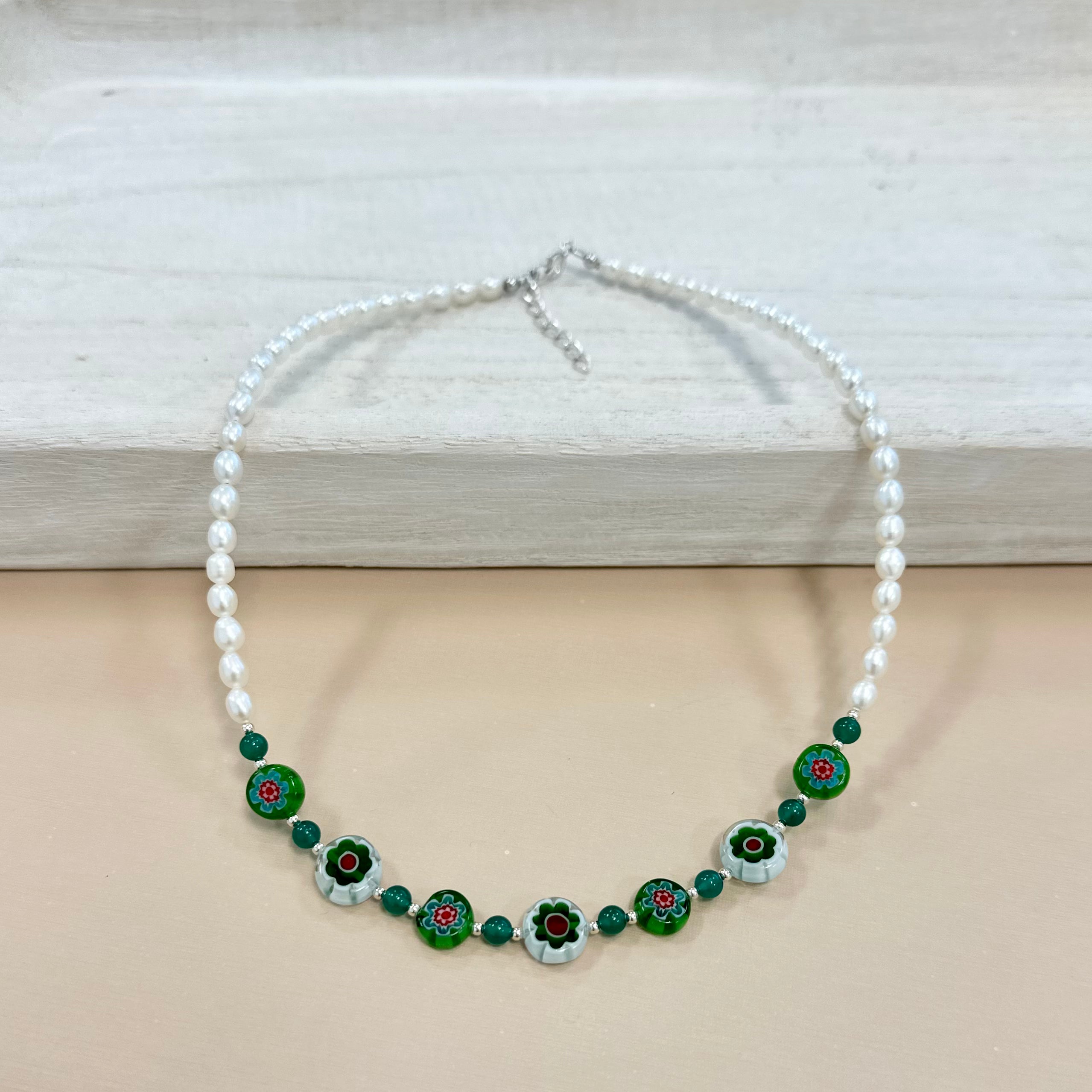 Green Glass Necklace