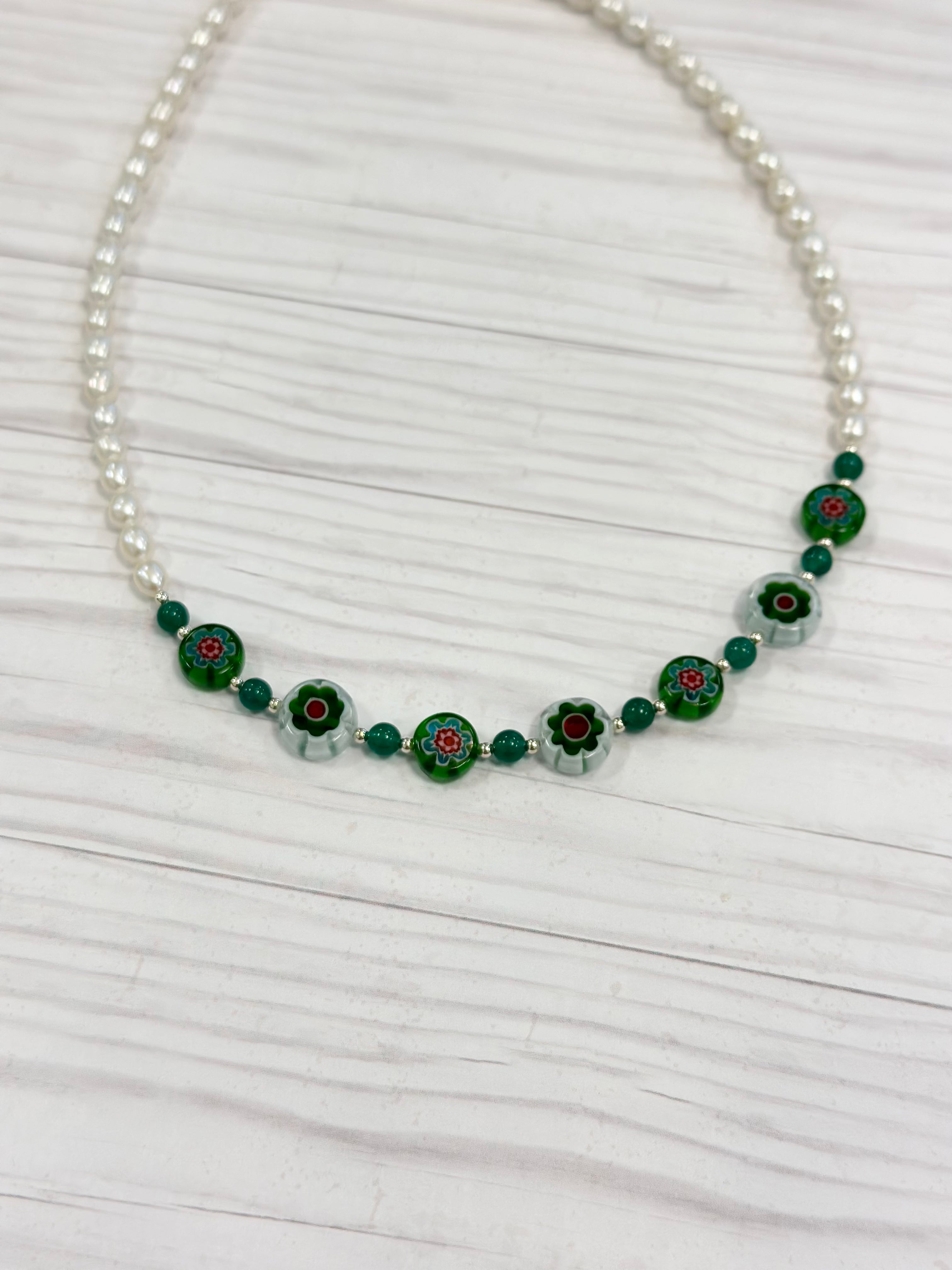 Green Glass Necklace